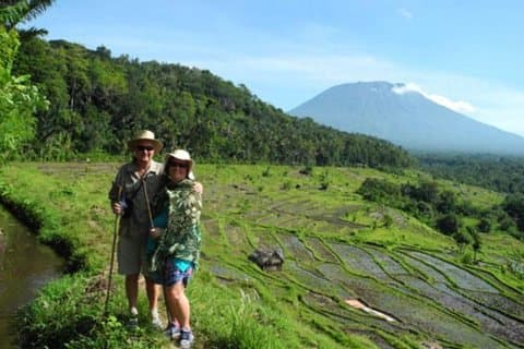 Excursão de Trekking em Bali, incluindo Tirta Gangga e Virgin Beach