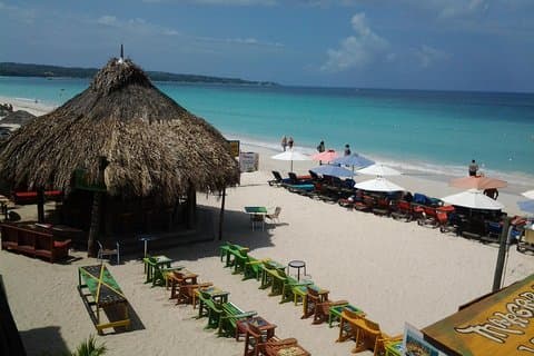 Montego Bay Udflugt Negril 7 Miles Beach, Rick's Cafe og Time Square Shopping