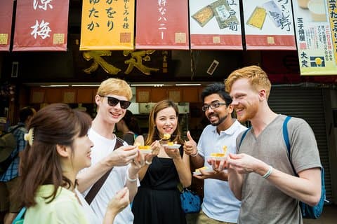 Tokyo Tsukiji Fiskmarknad Matvandring med 5 provningar