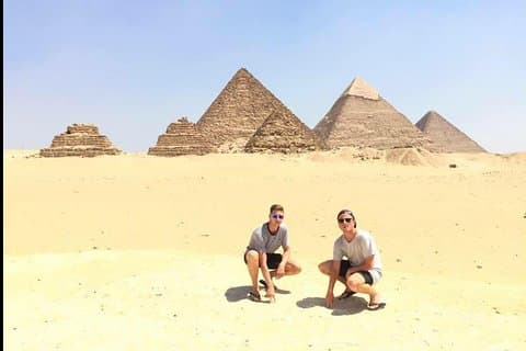 Guidad tur till stora pyramiderna Sphinx islamisk och kristen Kairo