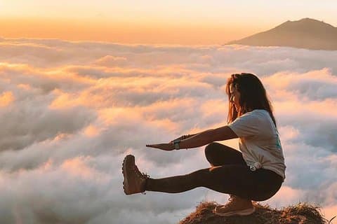 Escursione all'alba sul Monte Batur e opzione sorgente termale naturale