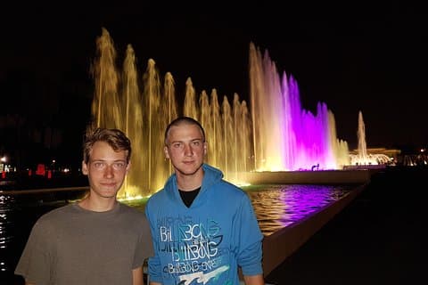 Private Stadt bei Nacht