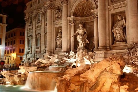 Privat rundtur i Rom-topplatser vid Natt inklusive Pantheon & Matprovning
