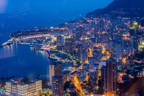 Monaco und Monte-Carlo bei Nacht mit privatem Fahrer/Guide