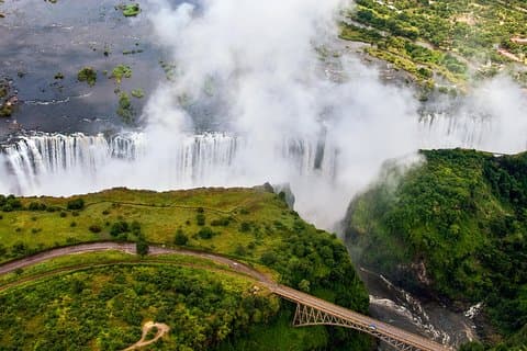 Victoria falder dagstur i Zimbabwe fra Livingstone (Zambia)