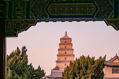 Xian Eftermiddagstur til Big Wild Goose Pagoda og Qujiang Pool