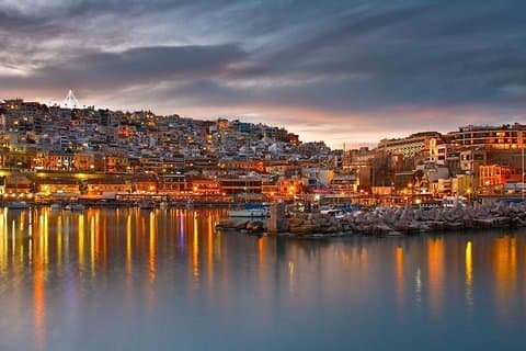 Port du Pirée aux hôtels d'Athènes Transfert privé à l'arrivée
