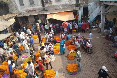 Nord-Bazars-En tur i Varanasi gjennom gamle grossist nisjemarkeder
