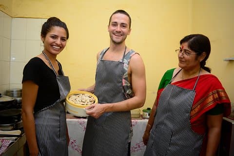 ストーリーボードによるインドの家庭料理教室