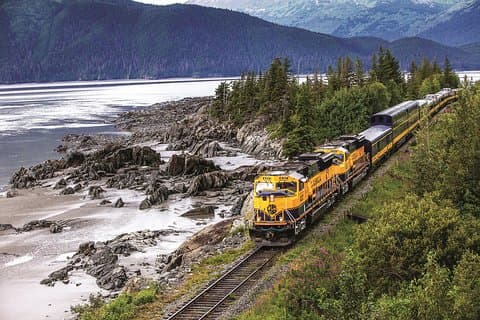 Alaska Railroad Anchorage para Seward Round-Trip Retorno no mesmo dia