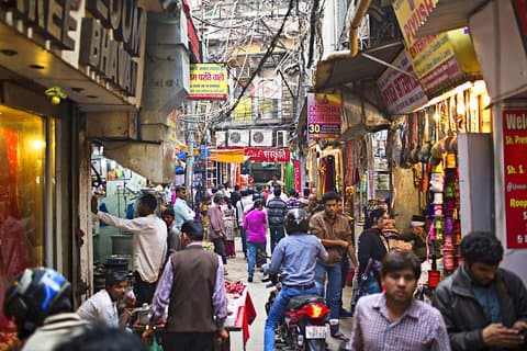 Spaser gjennom Old Delhi Chandni Chowk med privat overføring