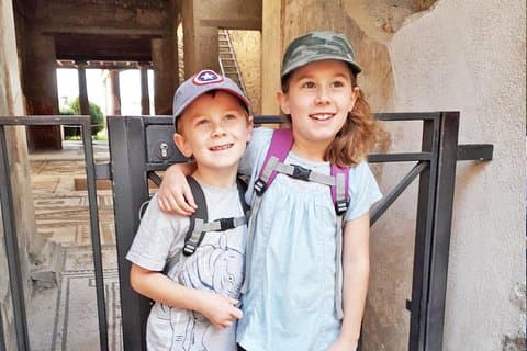 Visite avec accès coupe-file de Pompéi pour enfants et familles