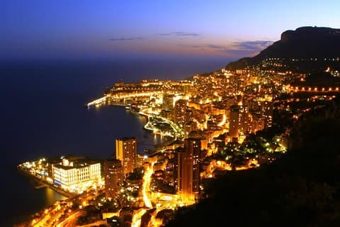Privérondleiding door Monte Carlo 's nachts vanuit Nice