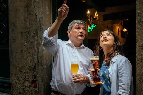 Drinkar och bites i Bryssel privat rundtur