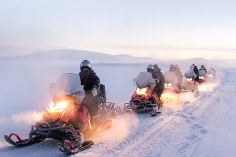 Snowmobile Adventure to 3-Country Border