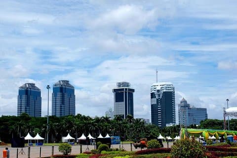 Jakarta Visite privée à pied avec un local