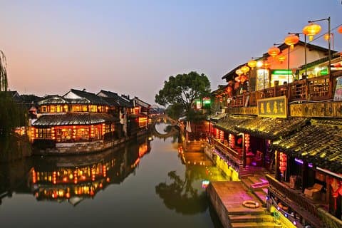 Wuzhen og Xitang Water Town Privat hel dagstur fra Shanghai med frokost og aftensmad