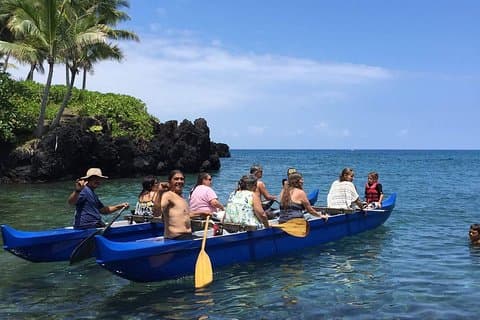 Guidet Outrigger Kano Tour i Kealakekua Bay