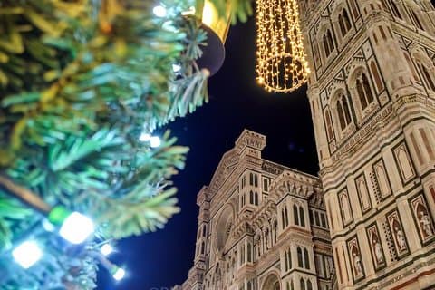 Tour fotográfico privado das luzes de Natal em Florença