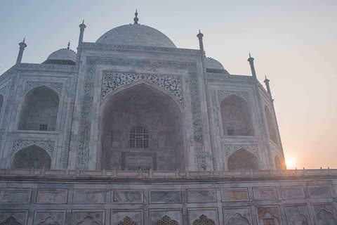 Von Delhi: Private Taj Mahal 2-Tages-Tour mit Sonnenaufgang und Sonnenuntergang