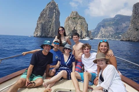 Privat båttur til Capri fra Sorrento på en 38-fot Apreamare
