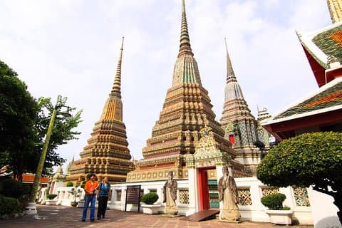 Visite du Bouddha doré, du Bouddha couché et du temple de marbre
