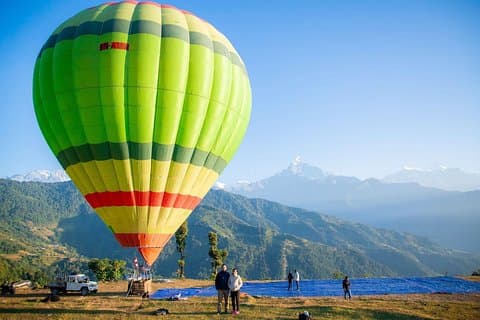 Ballonvaren in Pokhara