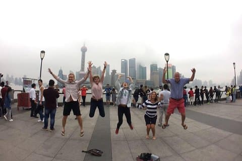 Un boccone di Shanghai un giorno nel centro della città