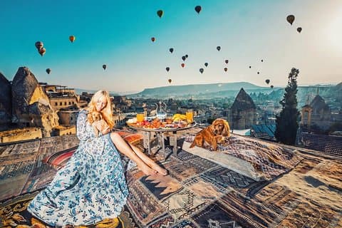 Privado 2 dias 1 noite Istambul para a Capadócia tour de avião e balão de ar quente