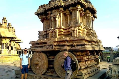 Privat rundvisning i Hampi fra Bangalore over 2 dage med en guide og inklusive hotel
