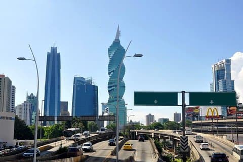Private shuttle service from Tocumen airport to downtown Panama City.