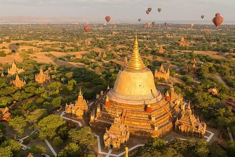 9-daagse Myanmar privétour per vliegtuig vanuit Yangon
