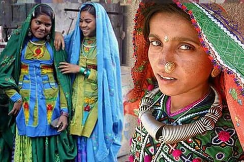 Ande na vila tribal de Poshina de Ahmedabad