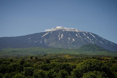 Mount Etna och Alcantara Gorges från Taormina