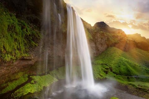 South Coast Waterfall, Black Beach, Glacier Adventure Small Group
