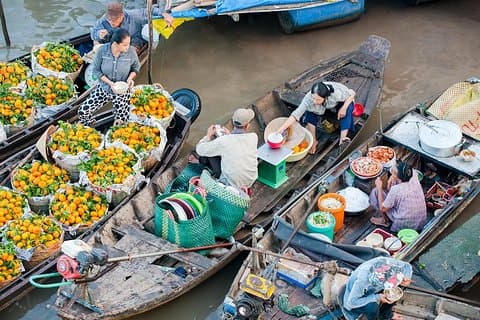 Aventura do Delta do Mekong com Cai Rang 2 Dias