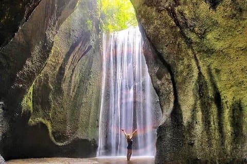 Excursion d'une journée complète Triangle Bali Hidden Waterfall