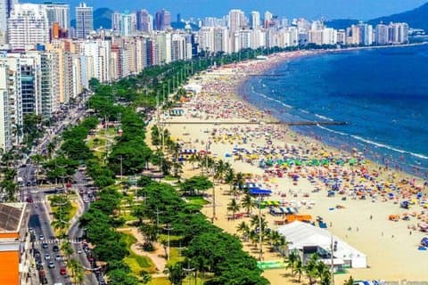 Tour privato della spiaggia di un'intera giornata Santos: cultura, storia e spiaggia (pickup San Paolo)