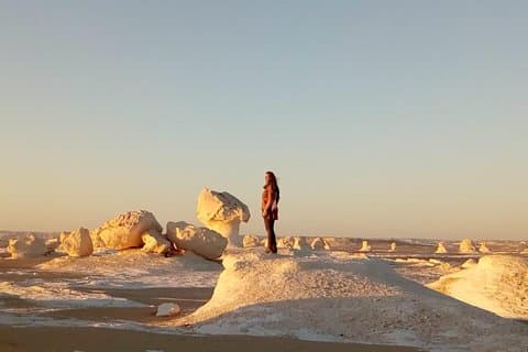 Hvid ørken og Bahariya oase 2 dage med camping oplevelse