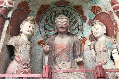 Privat dagstur til Maijishan Grottoes fra Xi'an med Bullet Train