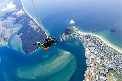 Saut en parachute tandem de 15 000 pieds à Tauranga - Baie de l'Abondance