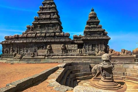 Excursion d'une journée au temple Mahabalipuram et à la plage au départ de Chennai