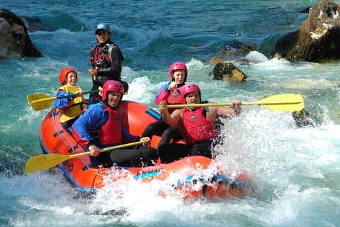 Whitewater Rafting på Soca River, Slovenien