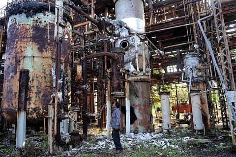 Visite o site da tragédia de Bhopal Gas