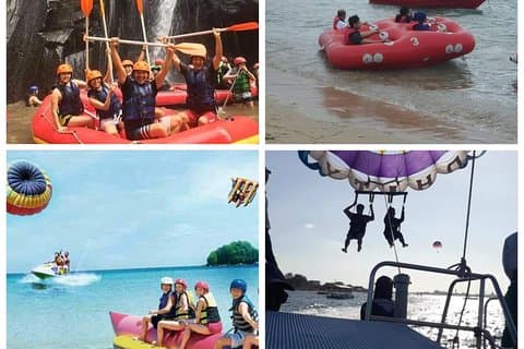 Actividad de deportes acuáticos Ocean walker, Parasailing Adventure y Banana Boat