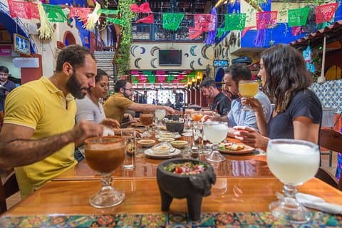 Cours cuisine Mexique, marché, transp