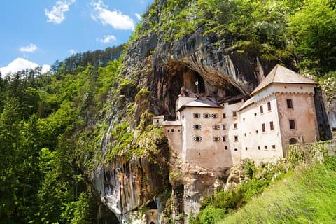 Postojna grotta, Predjama slott och sjön blödde från Ljubljana