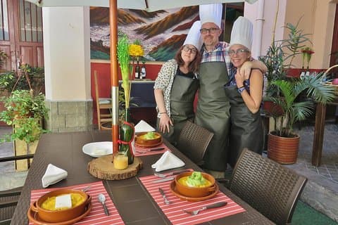 Cooking Class with a chef and local market including hotel pickup
