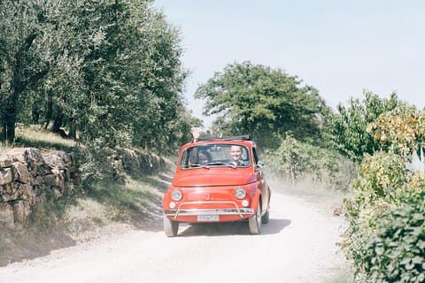 Private Vintage Fiat 500 tour in Chianti From San Gimignano