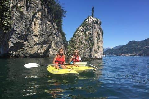 Lake Como Kajak Tour från Bellagio